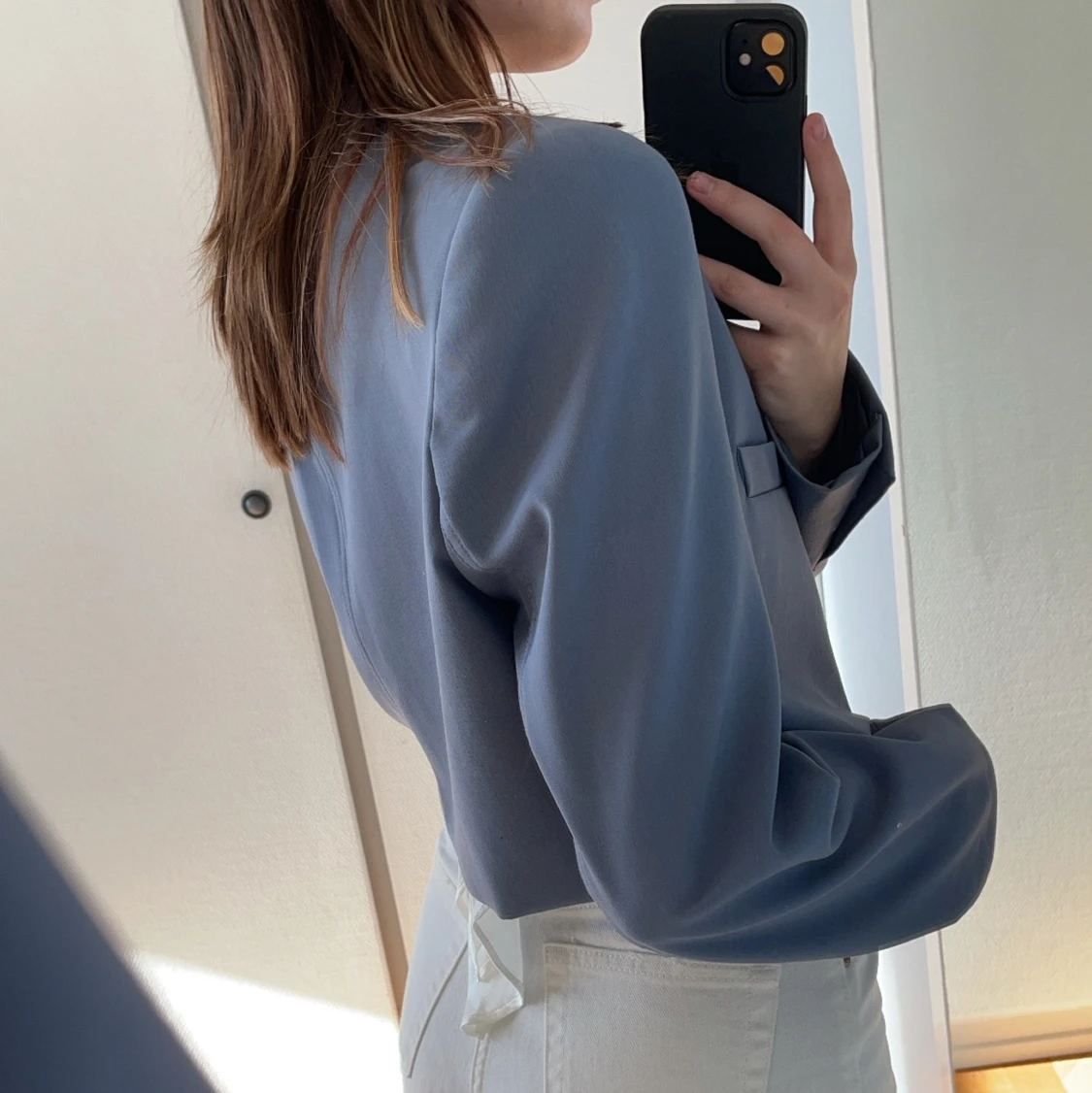 Blå cropped kavaj från Zara - 91