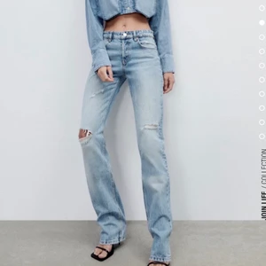 Jeans  - Säljer dessa sprillans nya jeans som är lågmidjat jag köpte föra veckan typ men dom passa mig inte😢 storlek 38 ”budet ligger på 350kr”