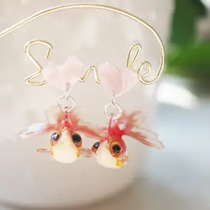 Earrings made from acrylic - light weight - colorful 