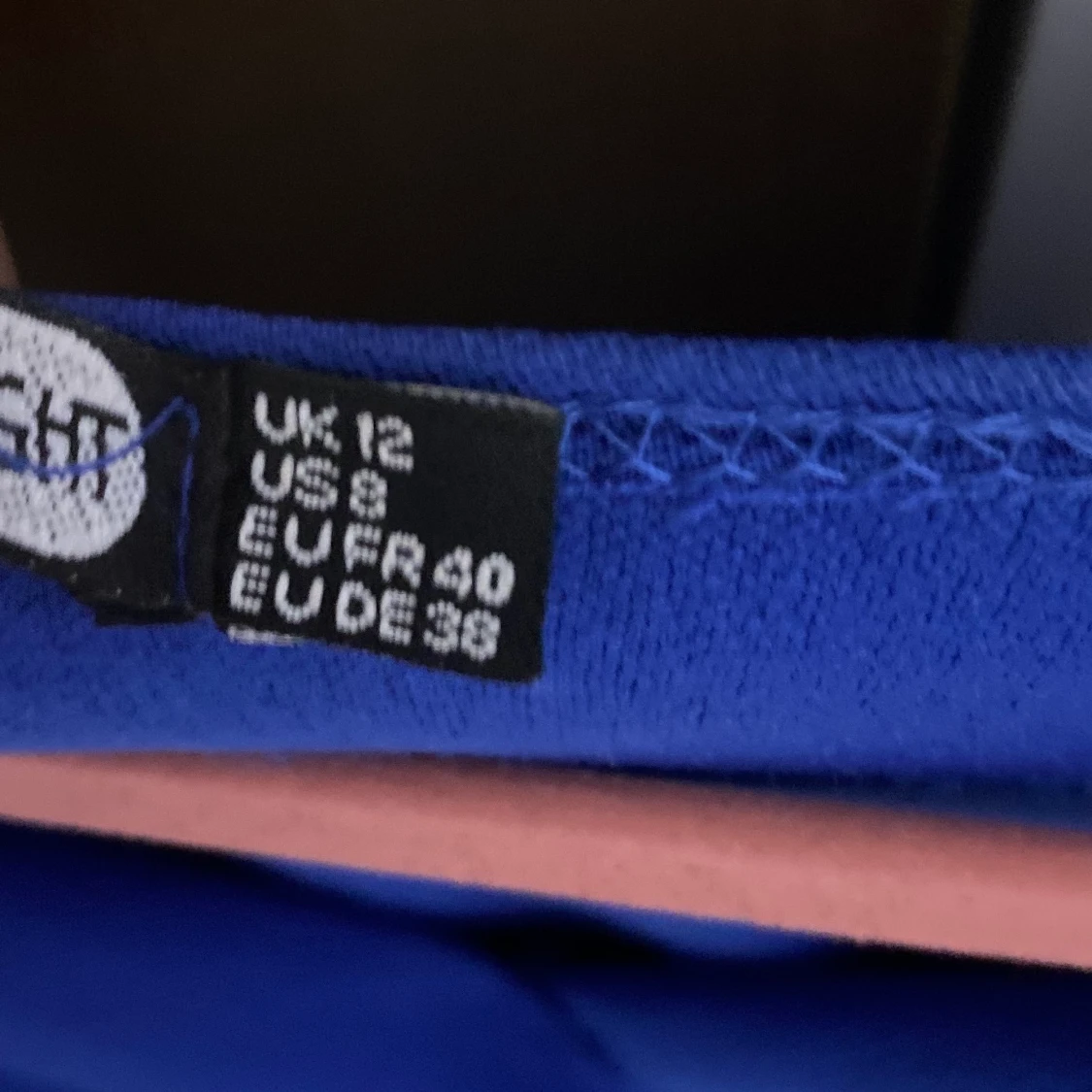 Blå omlottklänning - 91