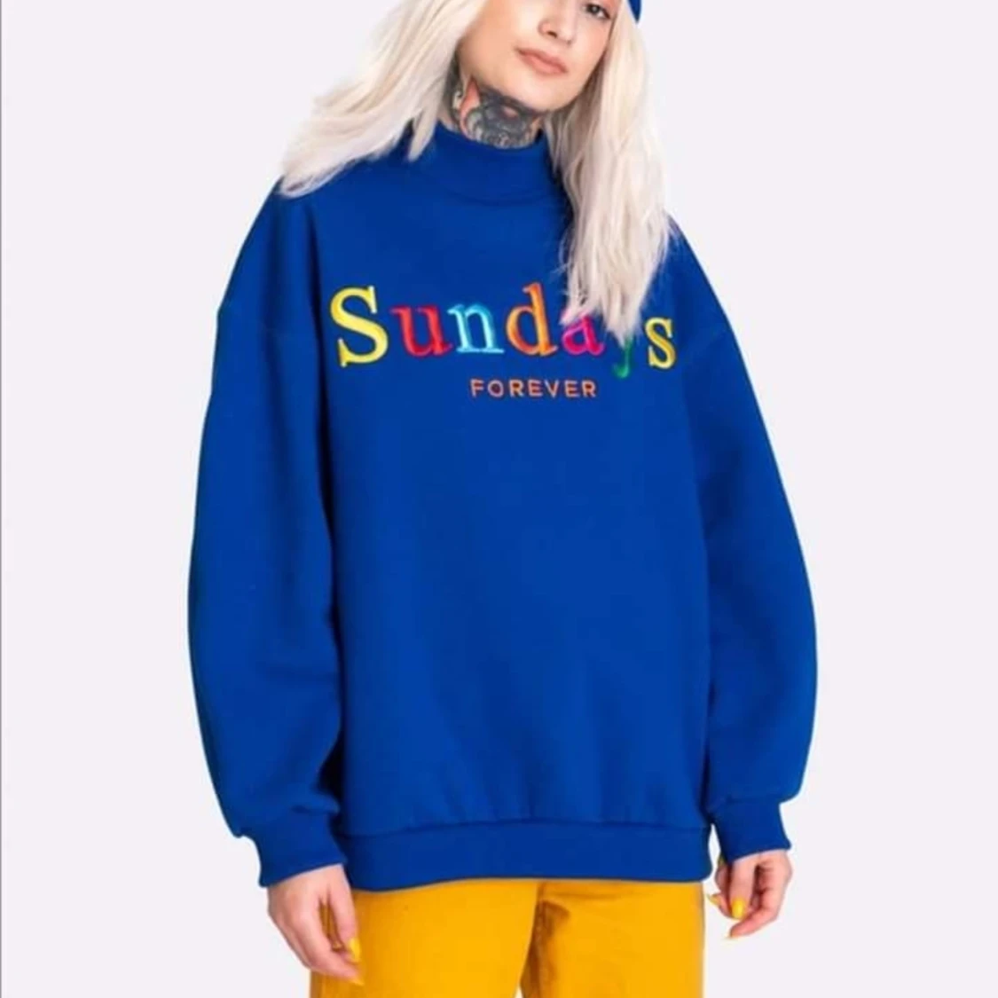 Färgglad sweater 80s 90s stil  - 90