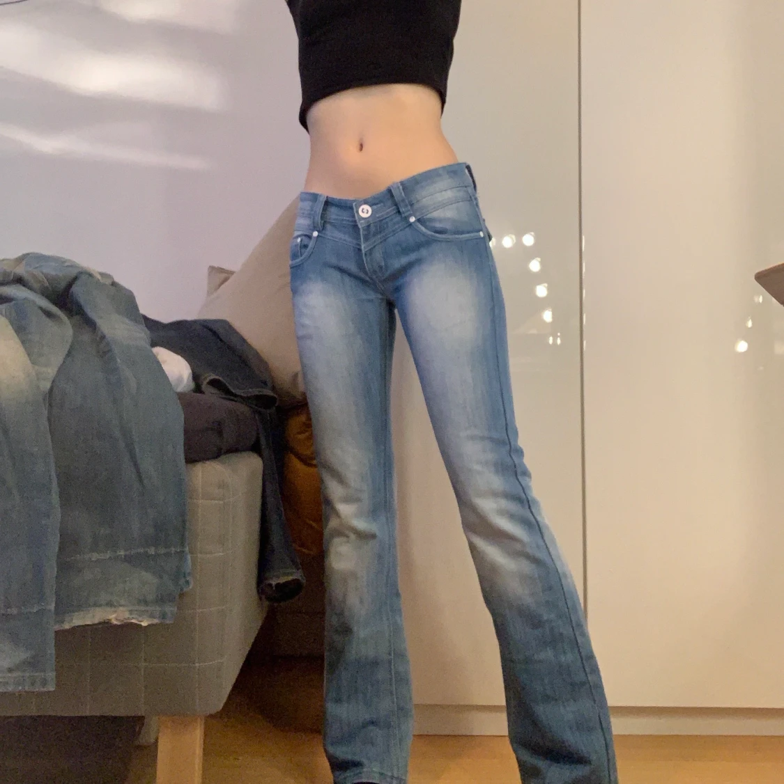 Lågmidjade syil jeans 