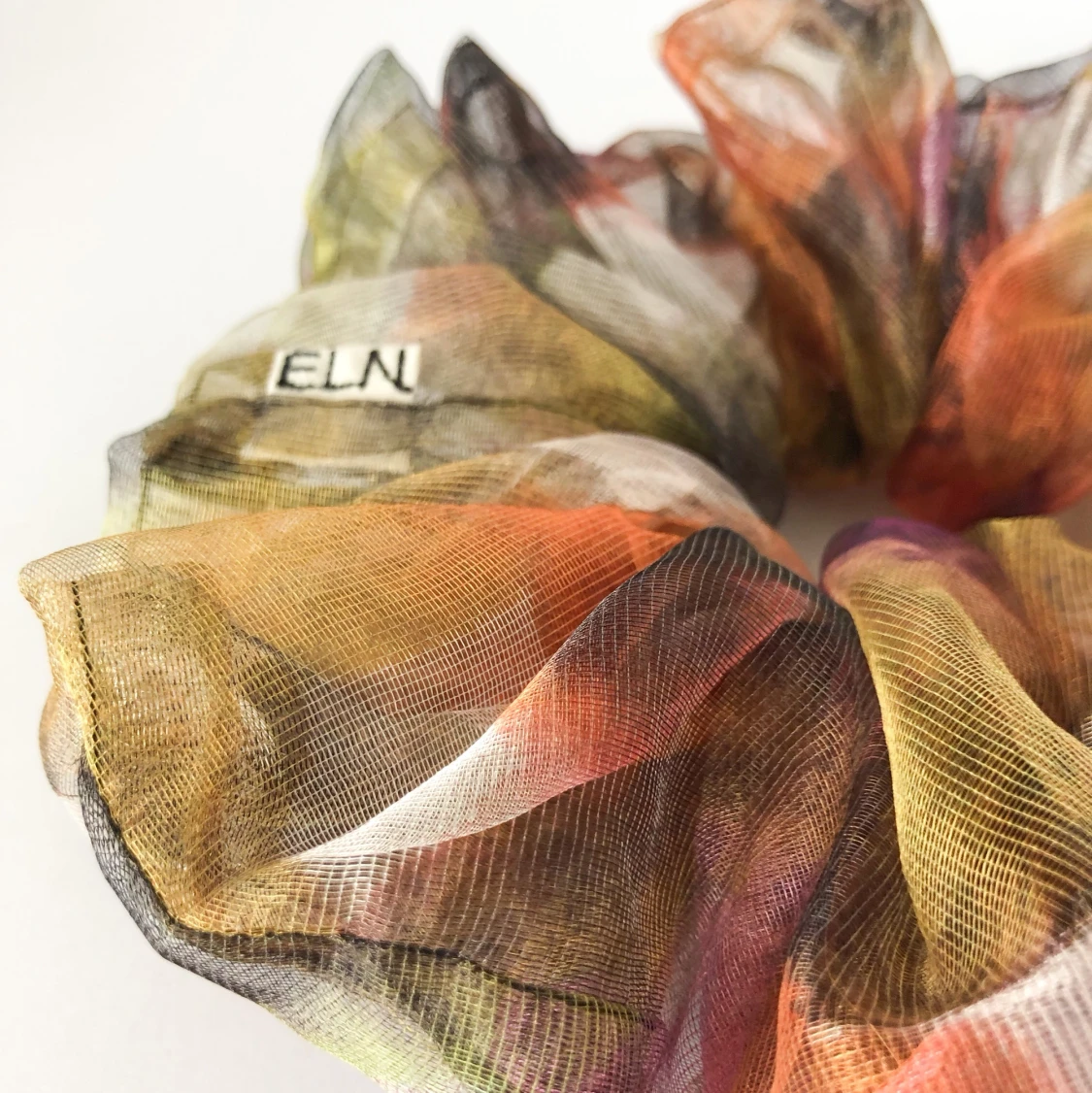 Oversized metallic organzascrunchie  - 90