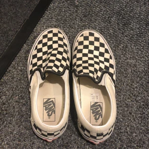Rutiga vans skor - Rutiga vans slip-ons, bra skick!