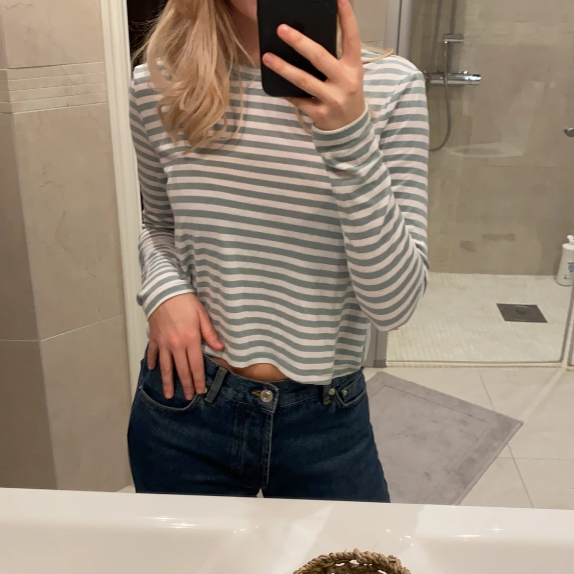 Randig tröja storlek XS - 90