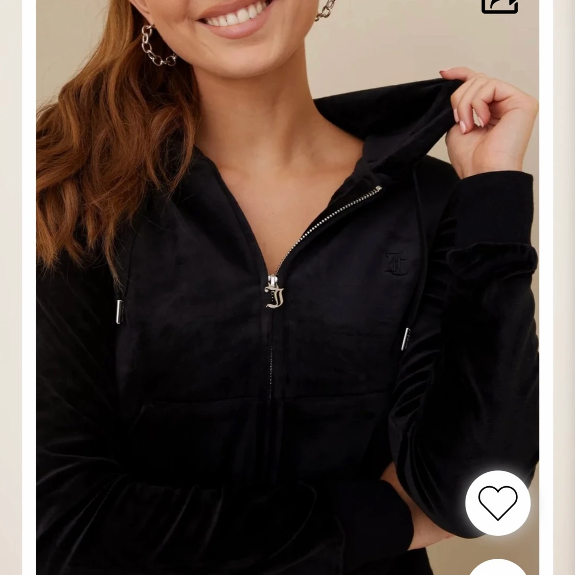 Juicy couture tröja svart i storlek S