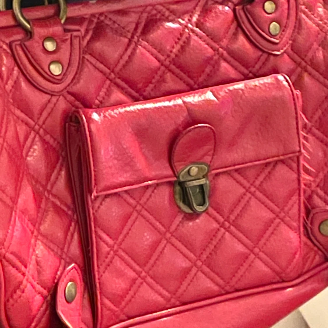 röd vintage väska - 90