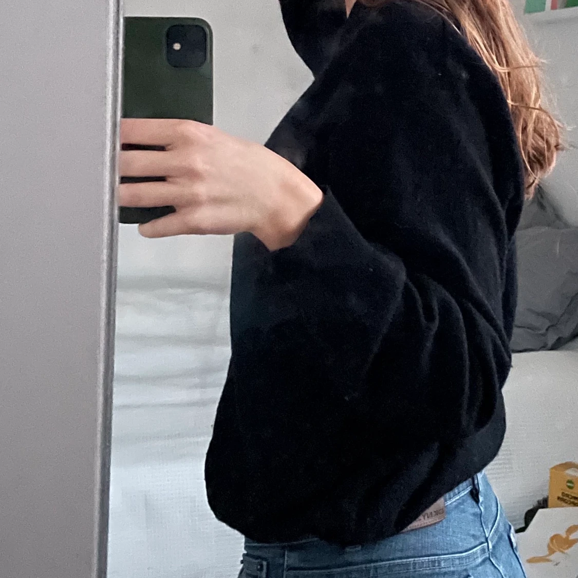 Svart ulltröja - 90