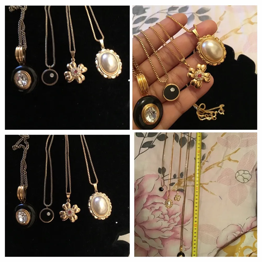 Jätte fina halsband. Olika storlek mycket fint skick. Guldfärgad. 79kr /st plus frakt. Eller 260kr alla. Accessoarer.