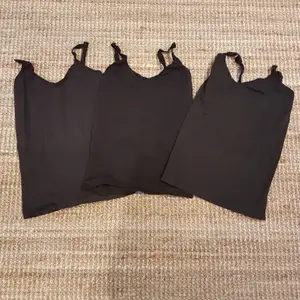3 black basic tops. None have been worn. Good as a base layer. The price is for all 3.