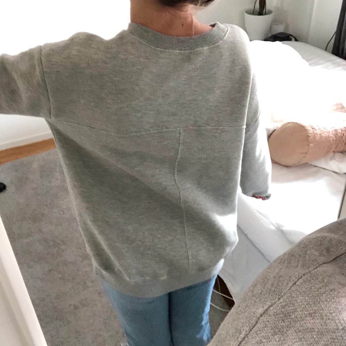 Grå oversized sweatshirt - 91