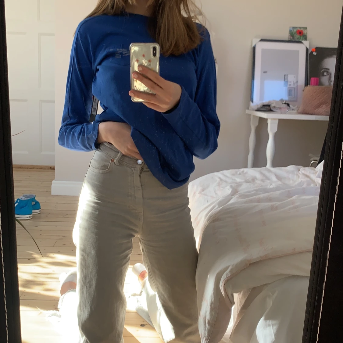 långärmad blå - 91