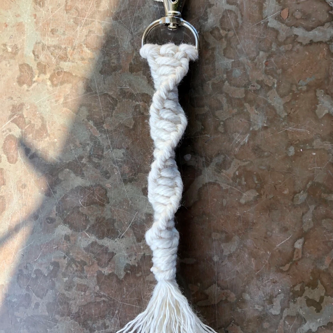 Handgjord makramé nyckelring  - 90