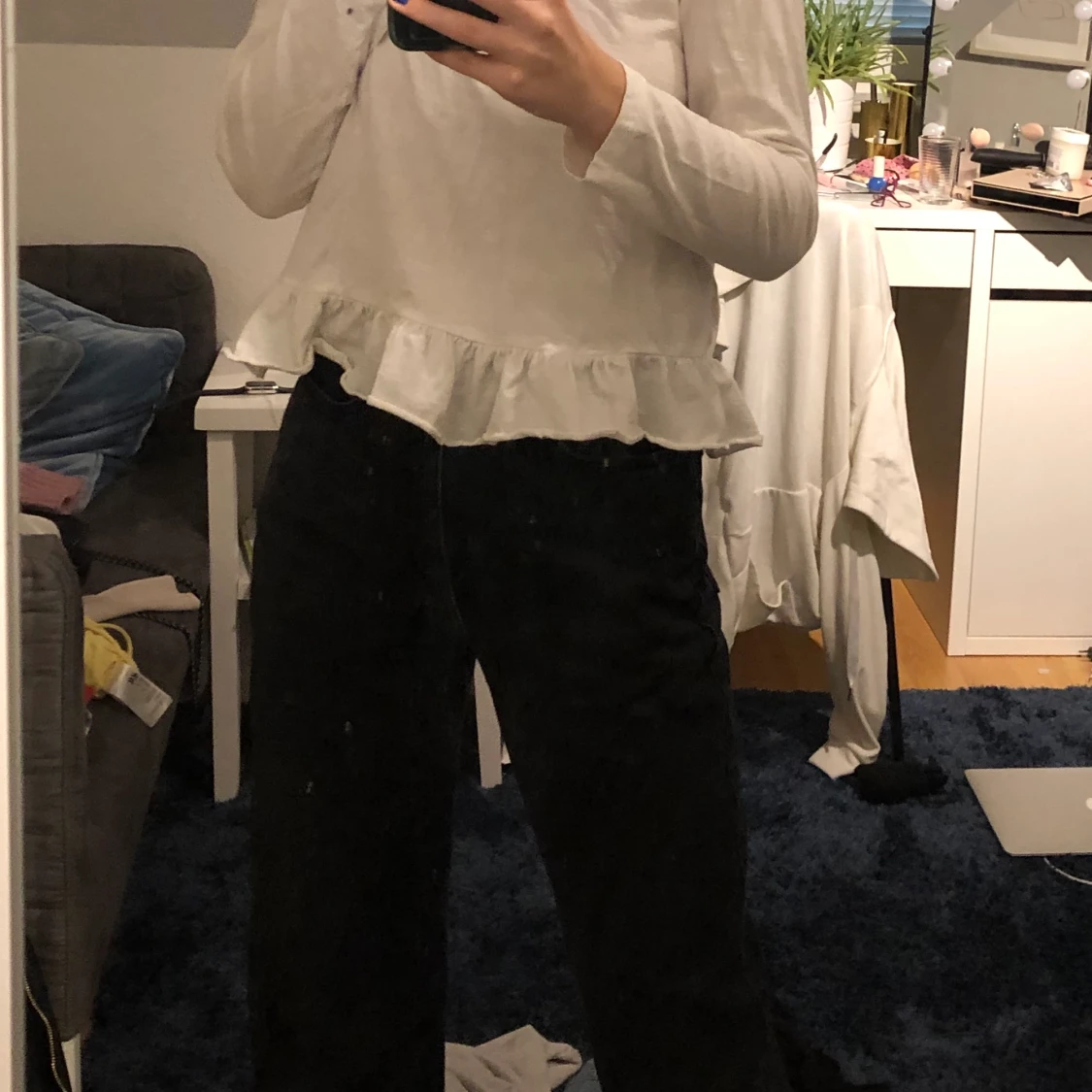 Svarta byxor mid rise - 90