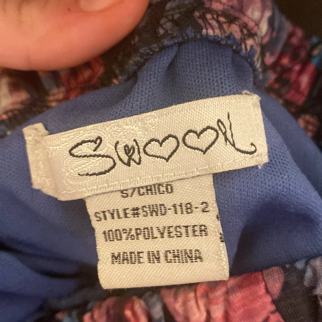 Blommig klänning  - 91