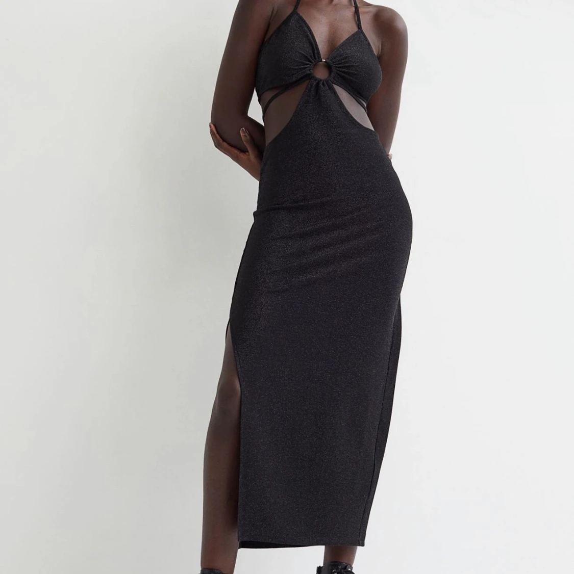 Fin klänning med lite glitter - 90