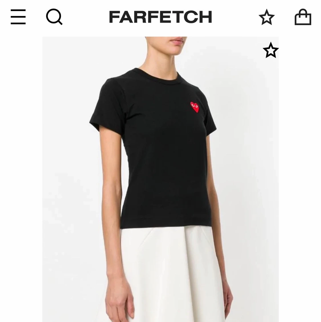 Svart cdg T-shirt  - 90