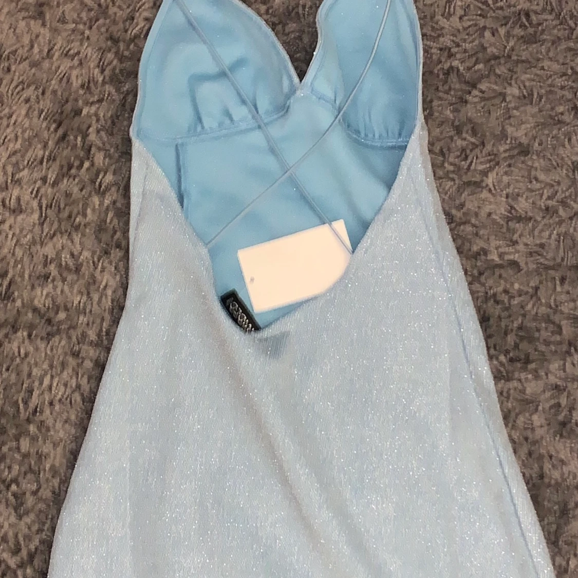 Superfin ljusblå klänning - 91