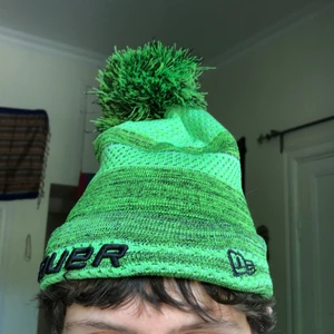 Neon Green Bauer M Beanie  - Good condition, washed, barely used 