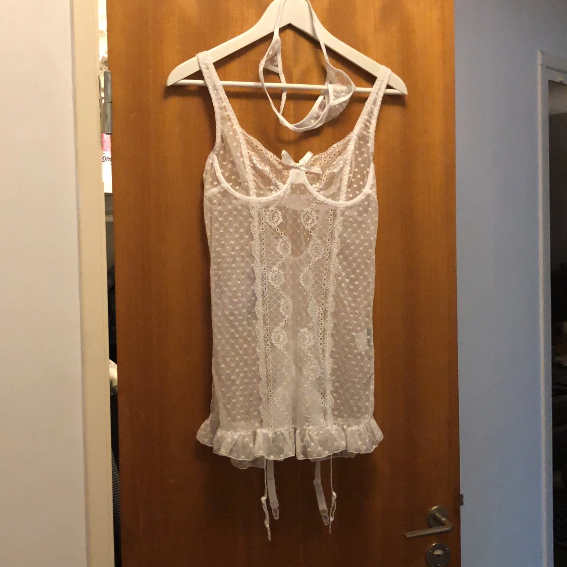 Vit sexig korsett/klänning  - 90