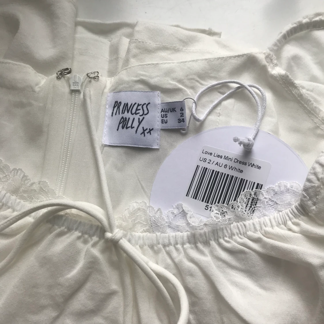 Vit sommarklänning strl 34 - 91