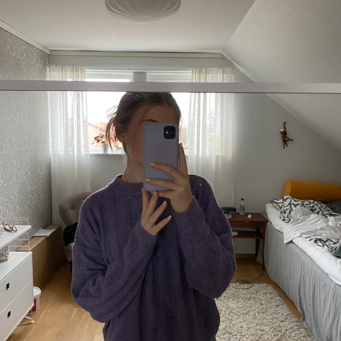 Stickad lika tröja - 90