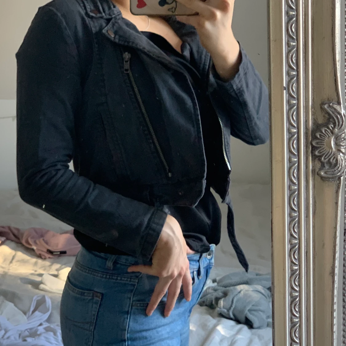 Super snygg jeans jacka - 90