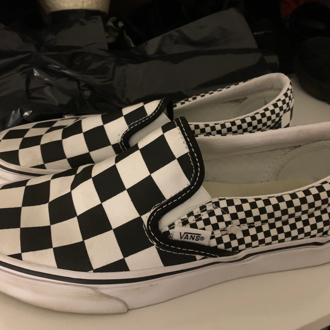 Checkered Vans Slip On - 91