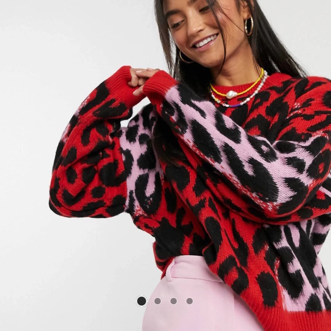 Leopardmönstrad tröja - 90