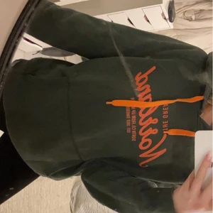 Grön norrlandshoodie - En grön hoodie i storlek M, den är egentligen till för män men sitter jättefint och oversized på mig som är tjej, kan tänka mig billigare pris vid snabb affär 