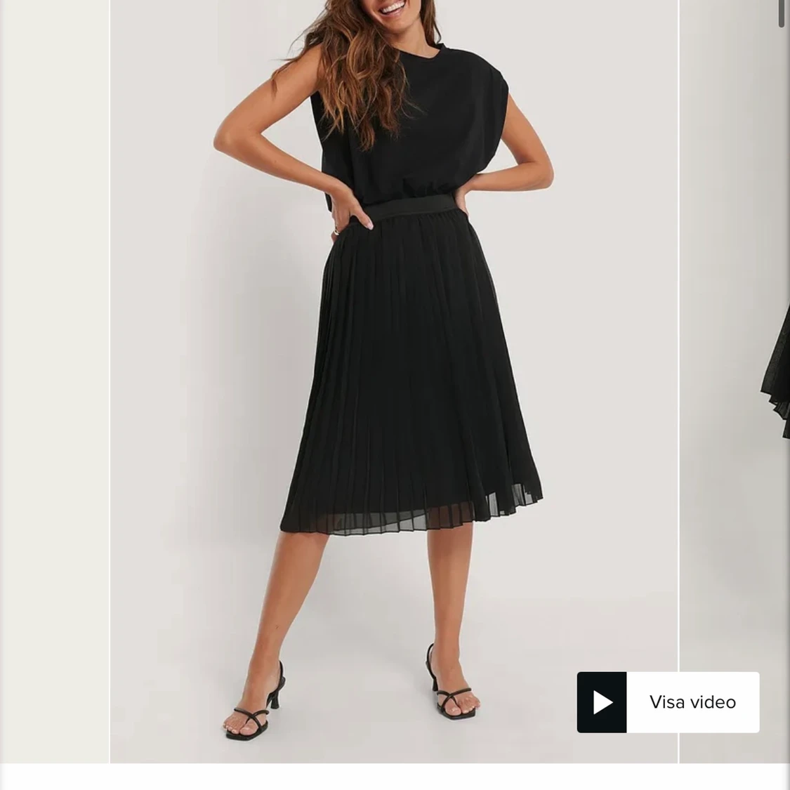 Volang kjol/ veckad kjol