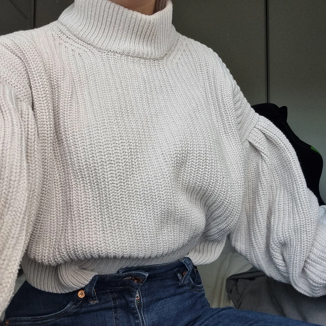 Virkad tjocktröja  - 90