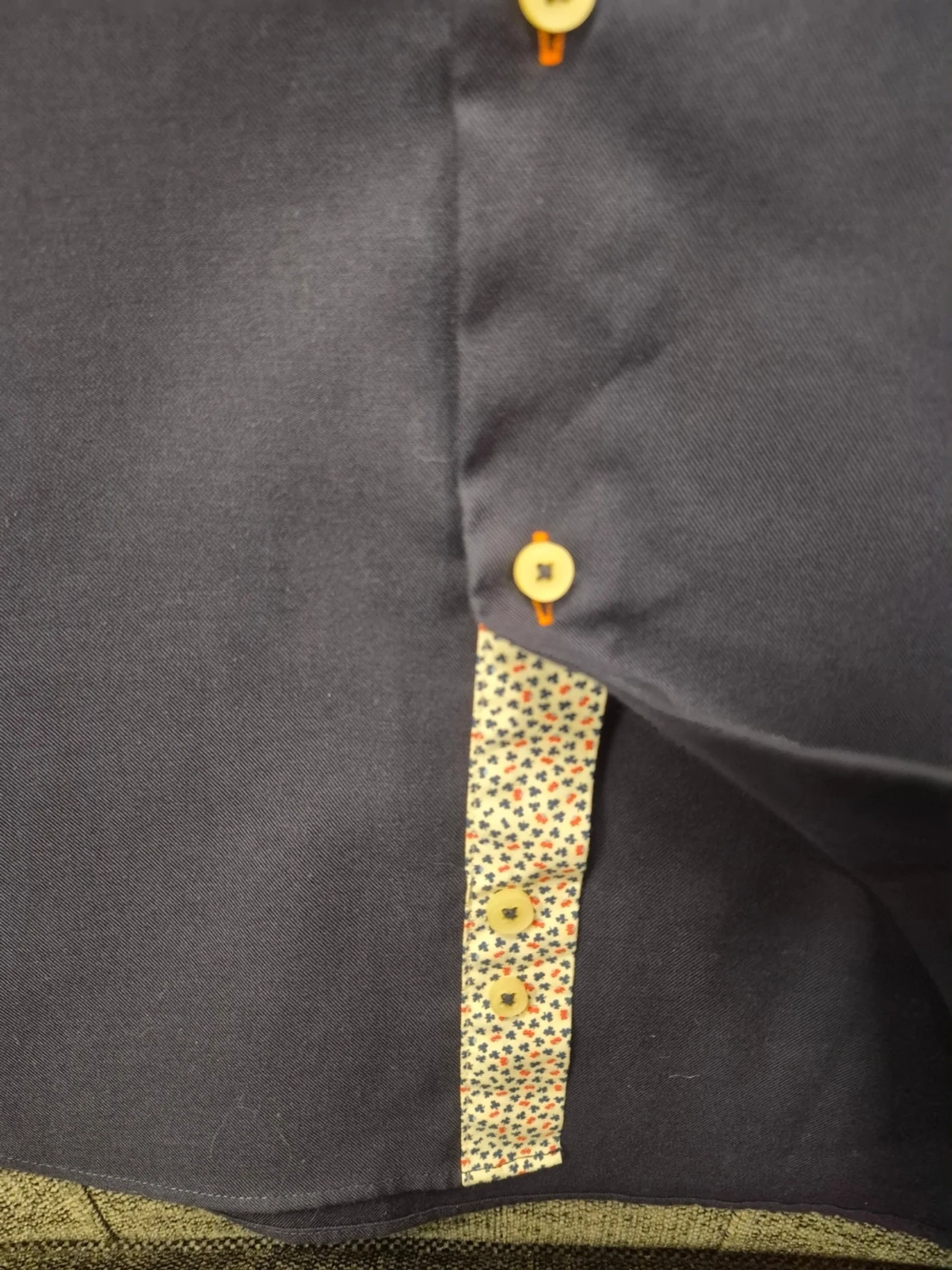 Mörkblå skjorta från Seven Seas 37/38 S slim-fit - 5