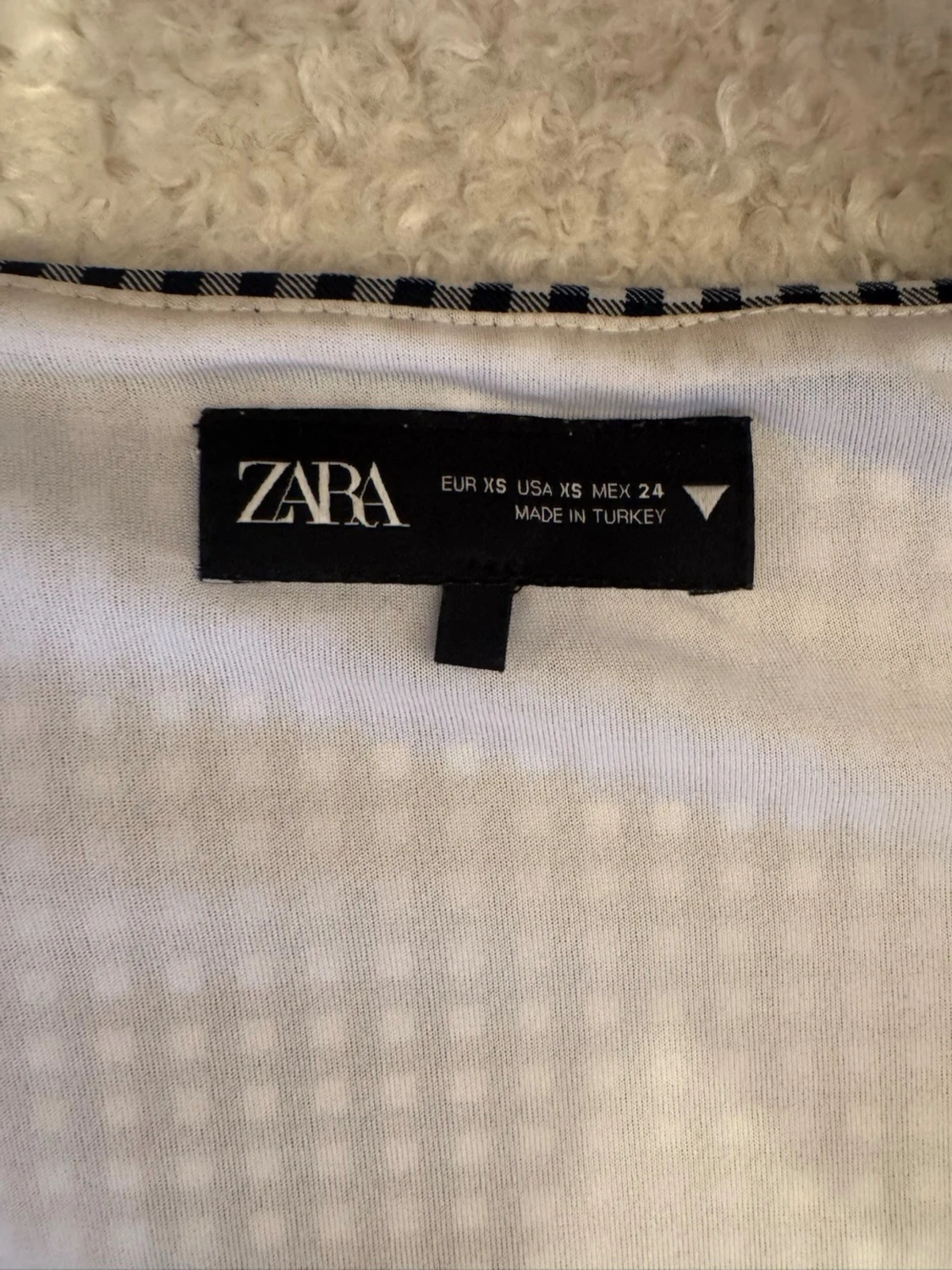 Rutig korsettopp med snörning - 2