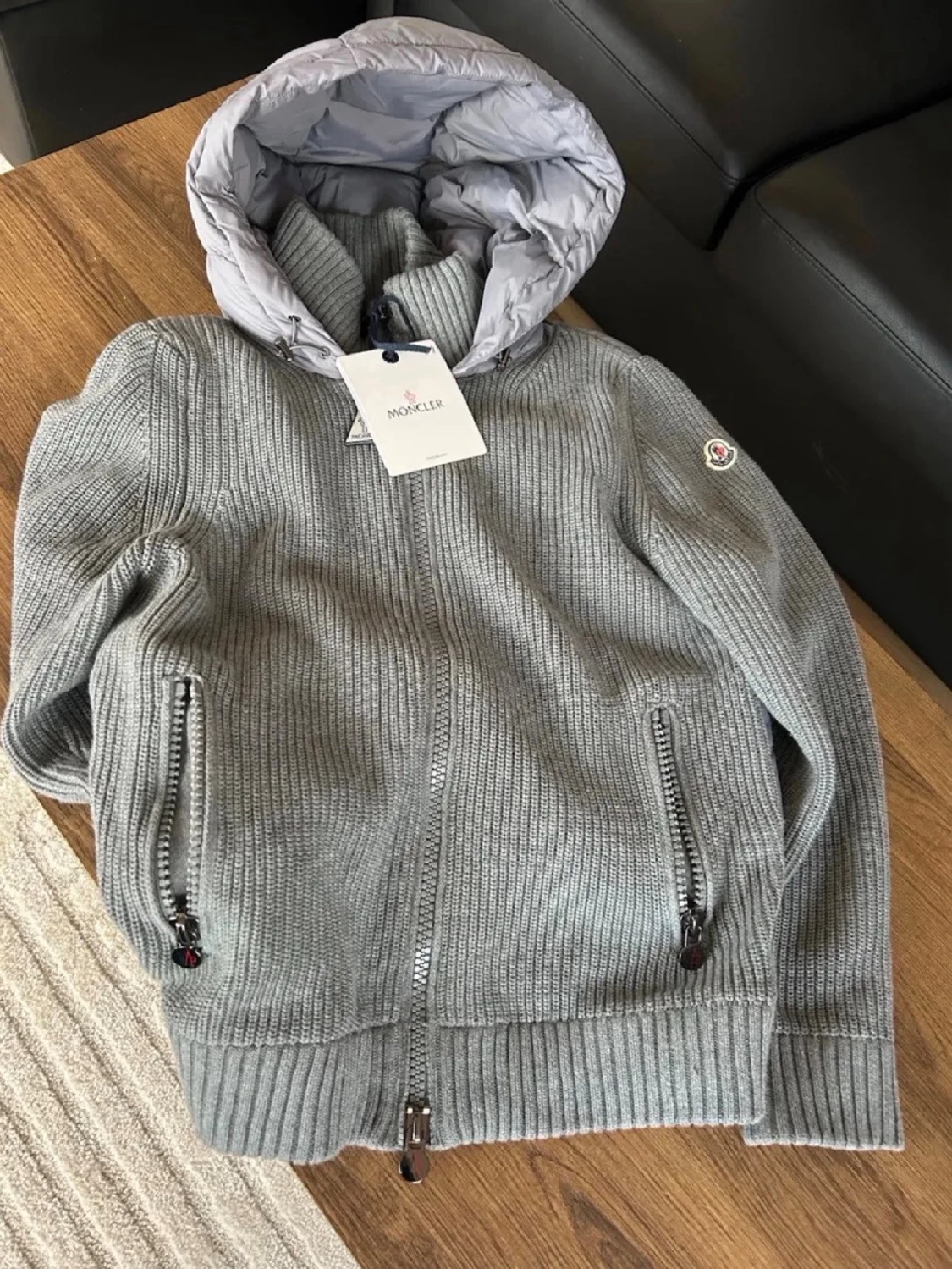 Moncler cardigan grå