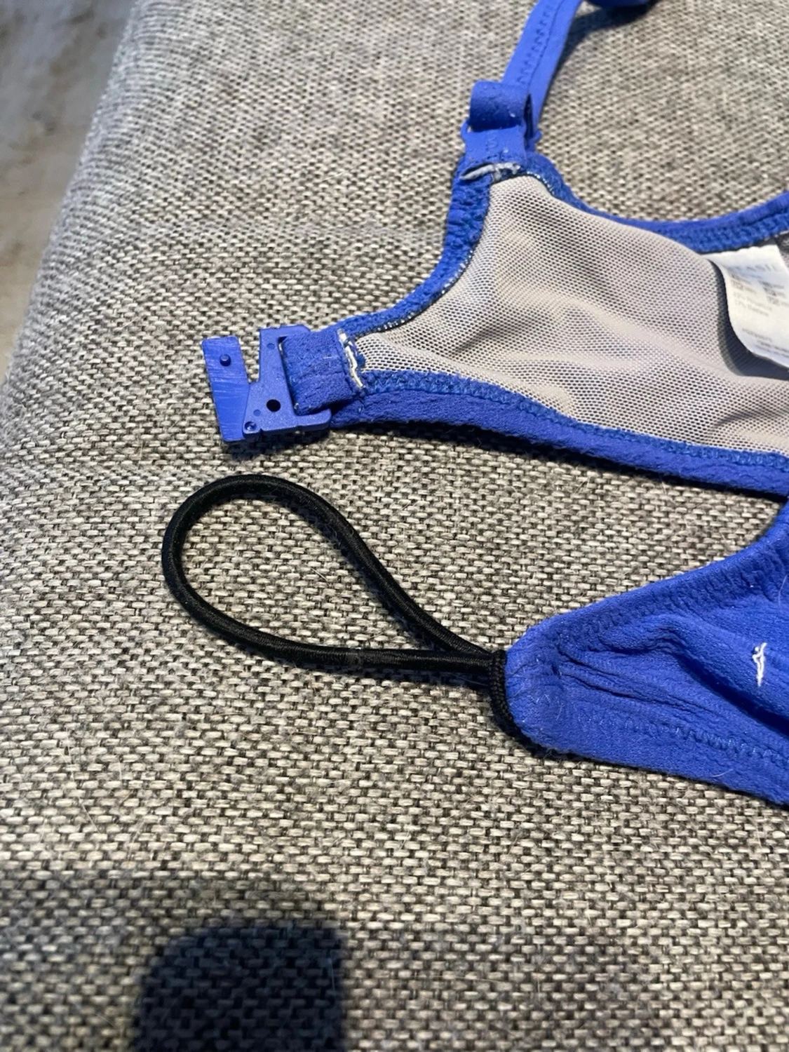 Blå och grå bikiniöverdel - 3