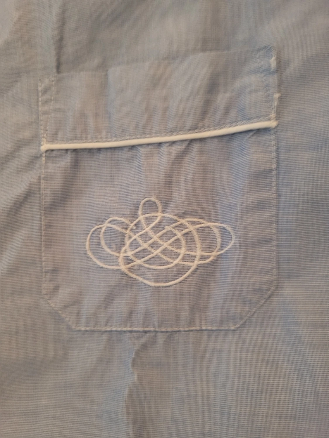 Blå långärmad pyjamaströja - 4