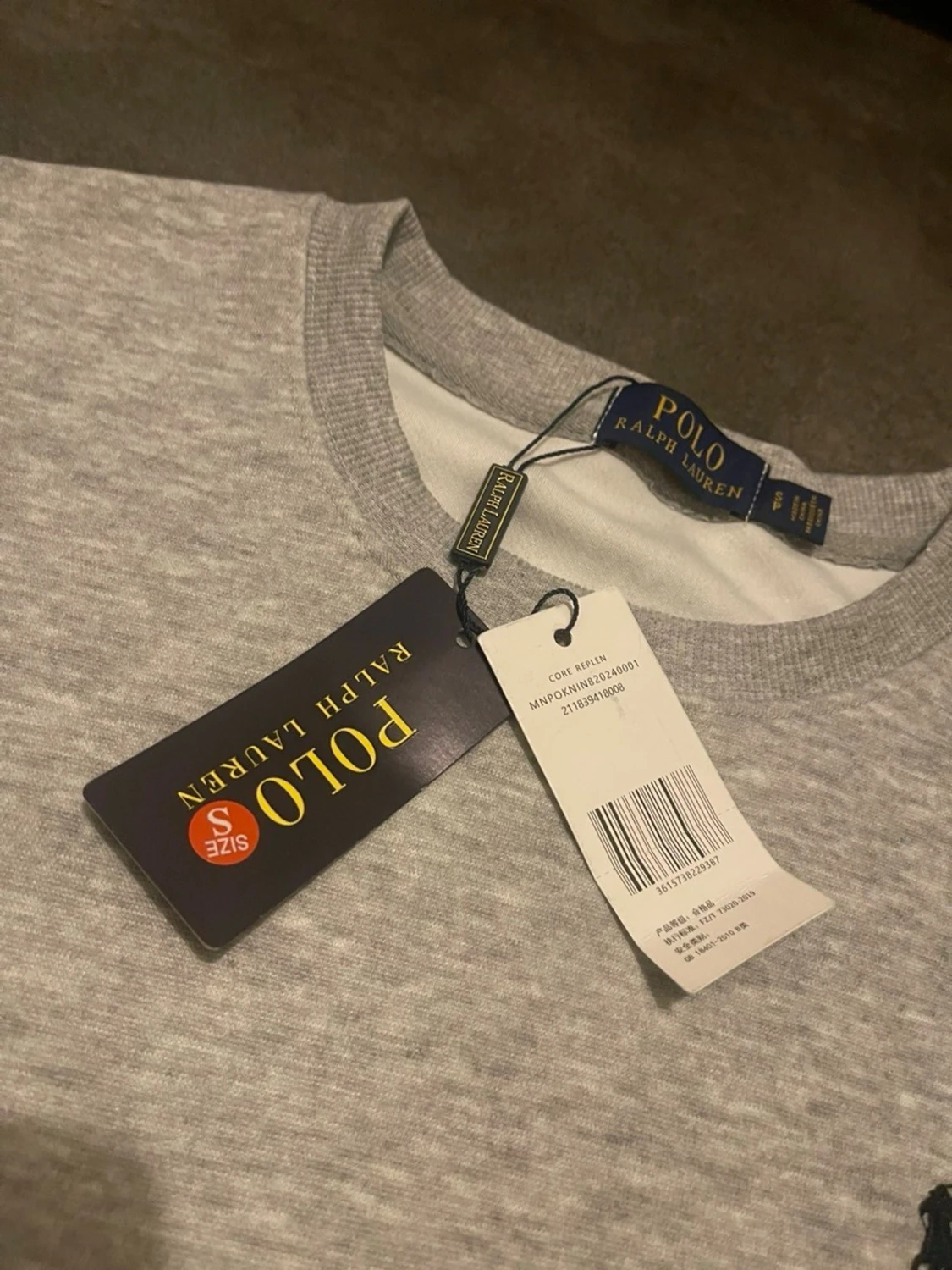 Grå stickad tröja från Polo Ralph Lauren - 1