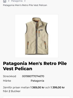 Patagonia väst - Super fin patagonia väst i str M . köpt för 1400 på zalando . Slutsåld 