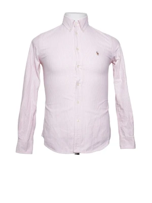 Rosa randig skjorta från Polo Ralph Lauren - Klassisk rosa och vit randig skjorta från Polo Ralph Lauren med broderad logga på bröstet. Passar perfekt inför sommaren. 10/10 skick. 