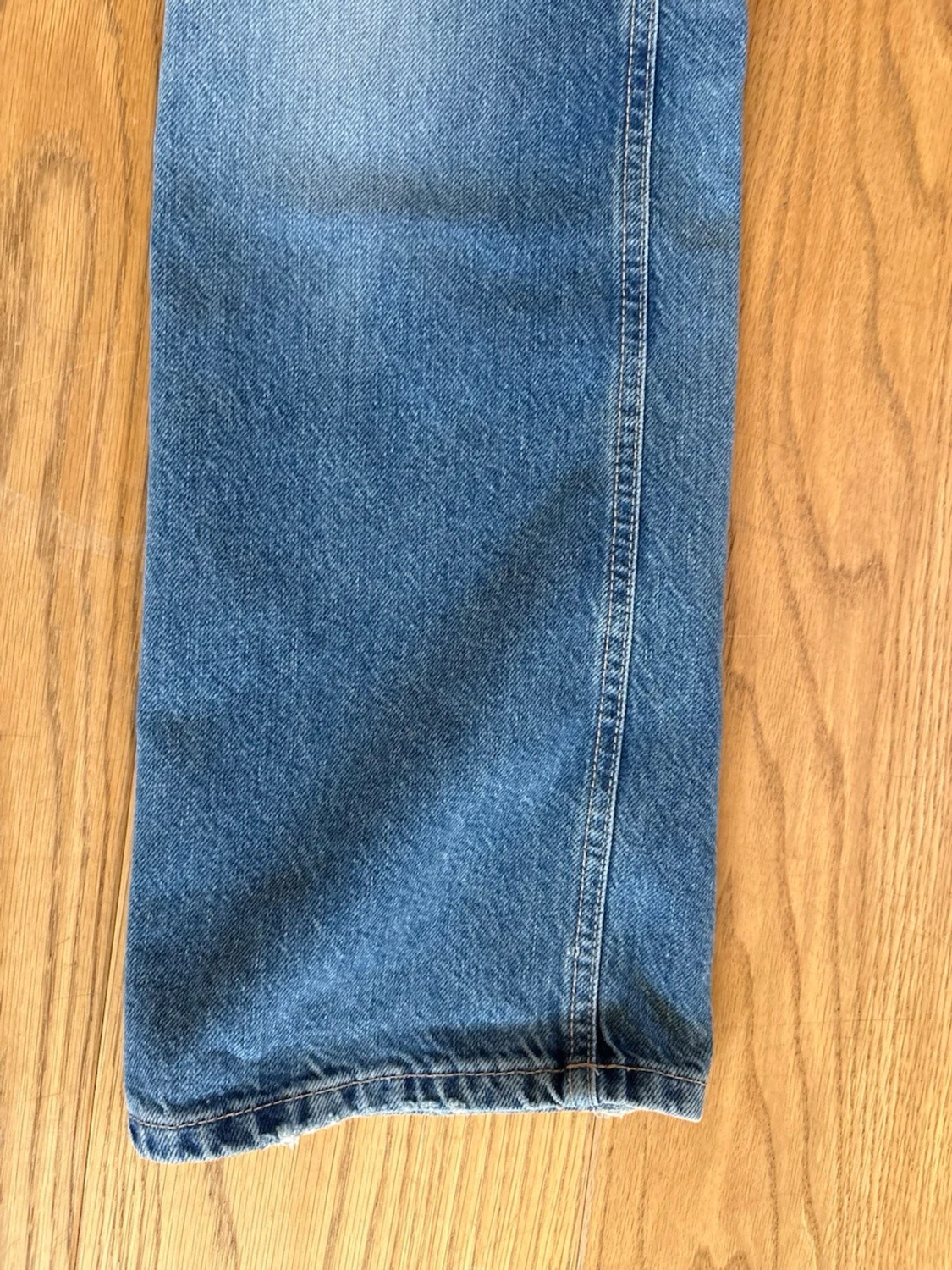 Blå raka jeans med vintagekänsla låg midja Zara - 2