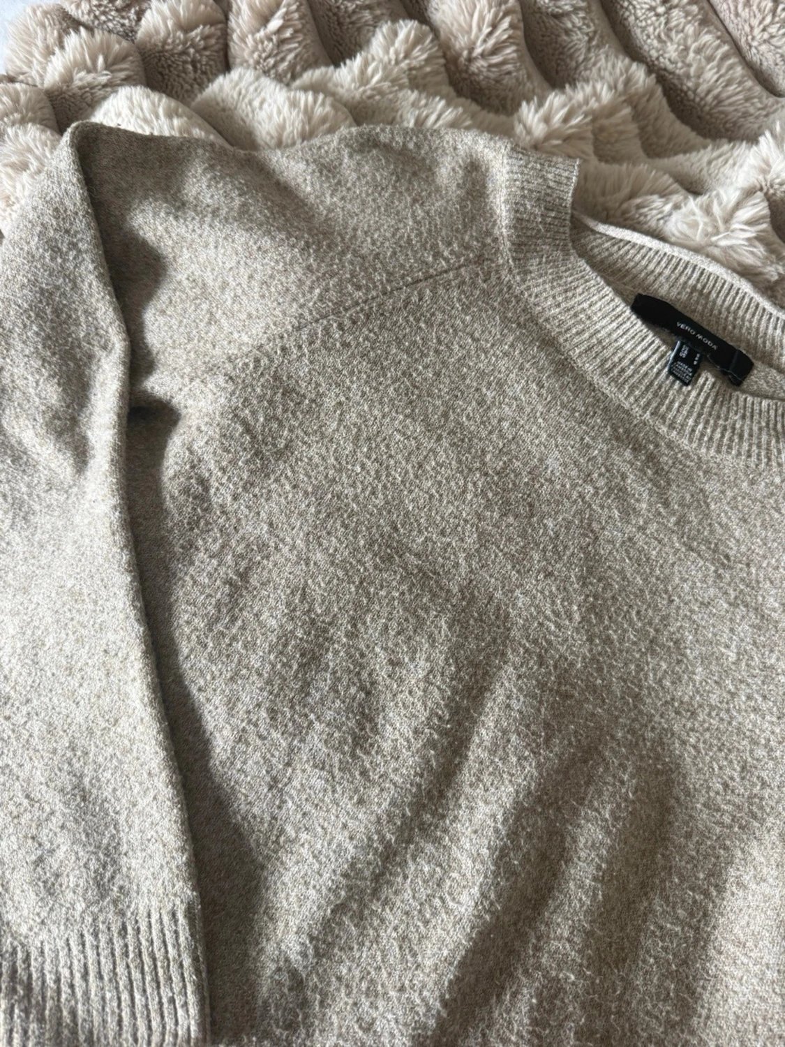 Beige stickad tröja Vero Moda - 2