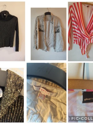 Överdelar i stl 44 - Ett paket med olika överdelar 7 plagg . Innehåller blusar, skjortor och tröjor i olika modeller och utföranden. Blandade märken som Boohoo, H&M, Esprit, S. Oliver, Gina Tricot och Vero Moda.  Du är varmt välkommen att kika på mina andra annonser.