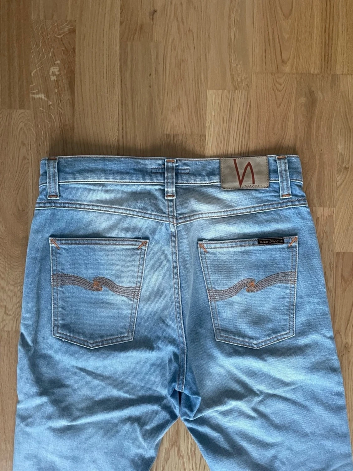 Nudie Jeans Lean Dean Slim Fit | W28 L30 (Uppsydda) | Classic Used Blå - 1