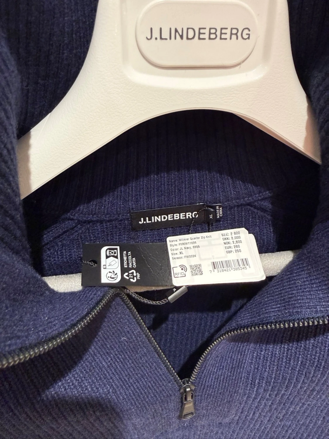 J.Lindeberg Stickad Half Zip - 1