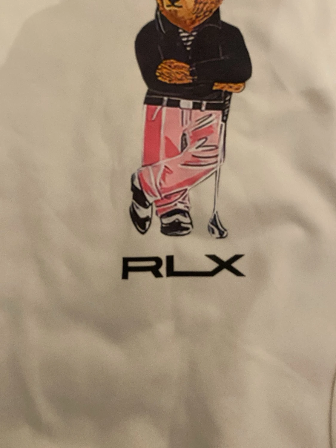 Vit RLX sweatshirt med björntryck - 1