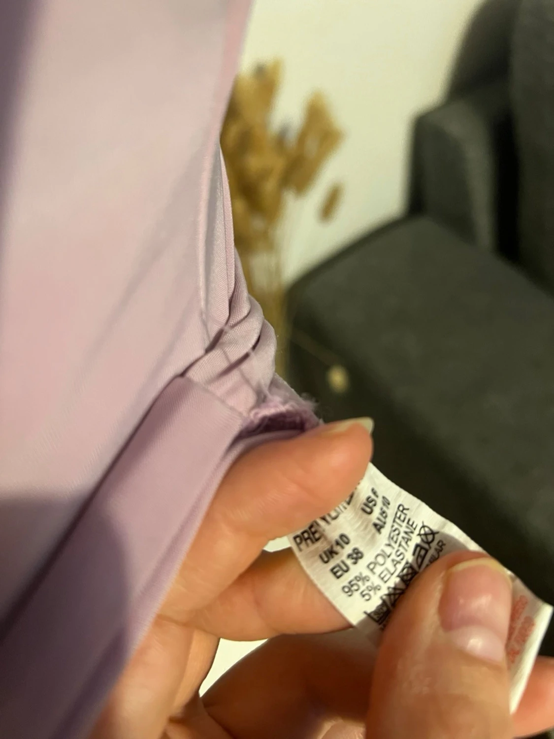 Syrenlilla crop top/ byggelös bh - 5