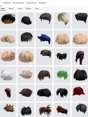 Säljer Roblox konto ! - Säljer en samling digitala accessoarer till Roblox-avatarer, inklusive olika frisyrer i färger som svart, blond, grön, röd och blå samt flera ansiktsuttryck. Perfekt för att ge din avatar en unik stil och personlighet. Passar dig som vill sticka ut i Roblox-världen.