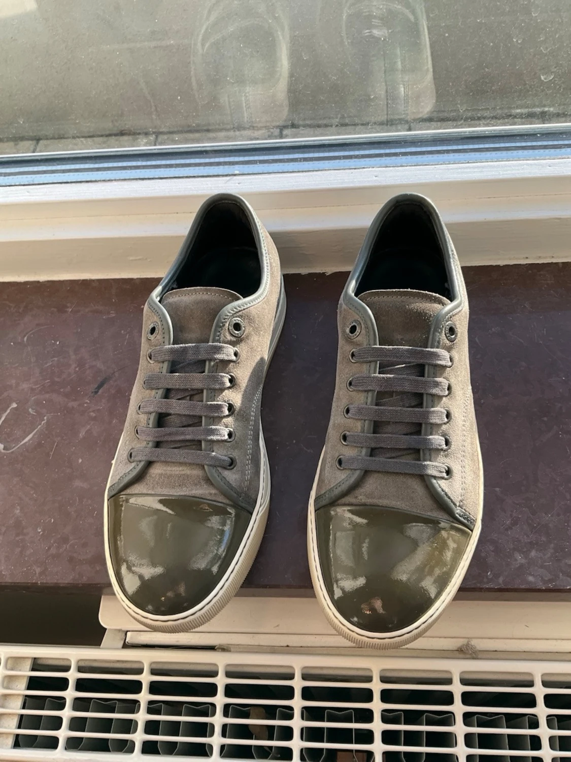 Grå gröna sneakers från Lanvin - 1