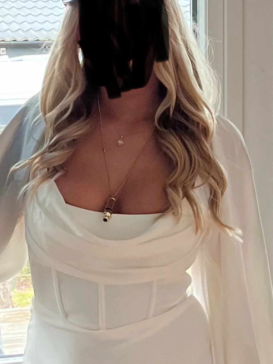 Vit studentklänning  - 3